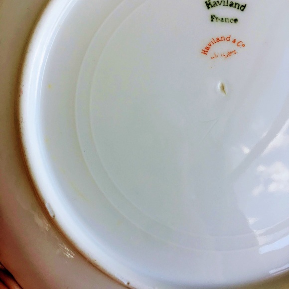 Antique Haviland Limoges France Hand Painted Pink - Picture 3 of 8